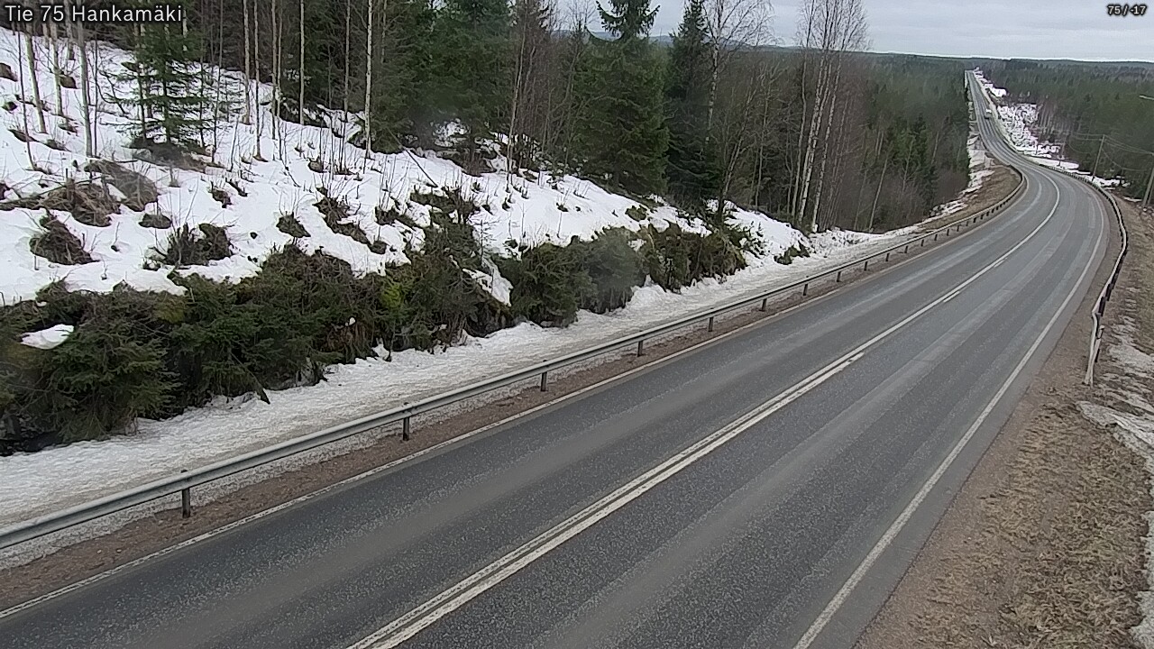 Weather Camera Image Väg 75 Rautavaara, Hankamäki, Rautavaara, Pohjois-Savo
