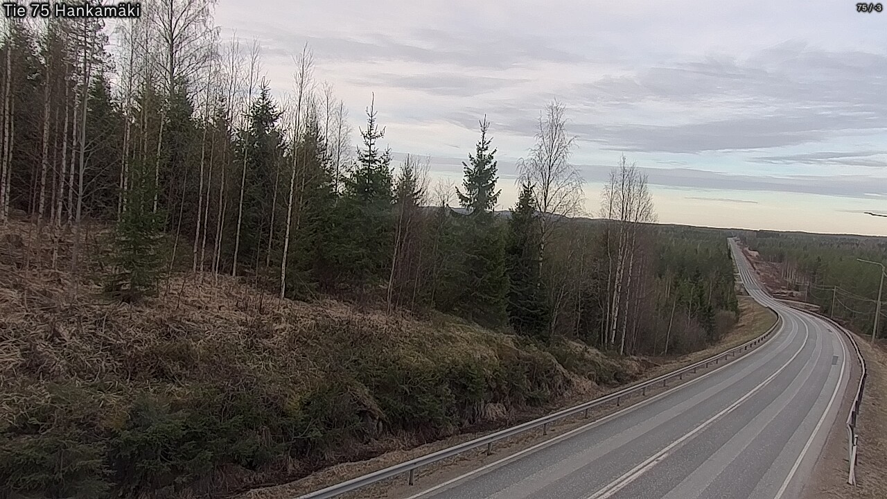 Weather Camera Image Road 75 Rautavaara, Hankamäki, Rautavaara, Pohjois-Savo