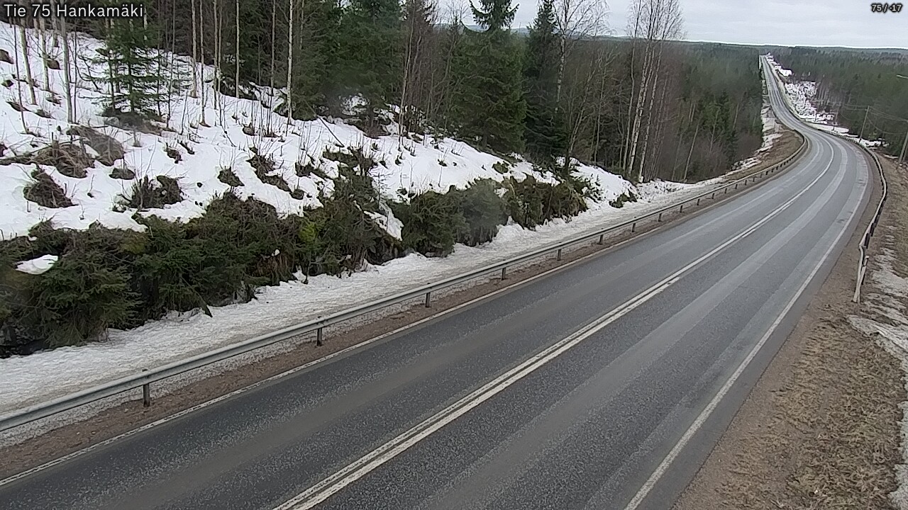 Weather Camera Image Väg 75 Rautavaara, Hankamäki, Rautavaara, Pohjois-Savo