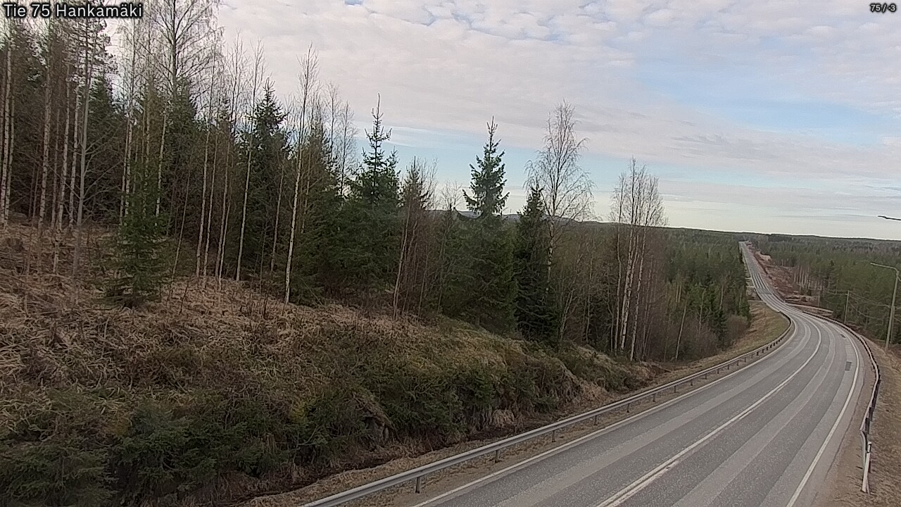 Weather Camera Image Road 75 Rautavaara, Hankamäki, Rautavaara, Pohjois-Savo