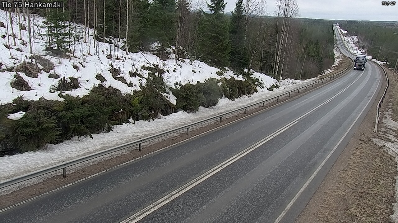 Weather Camera Image Väg 75 Rautavaara, Hankamäki, Rautavaara, Pohjois-Savo