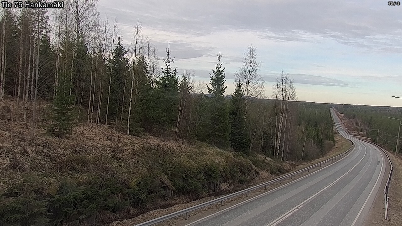 Weather Camera Image Road 75 Rautavaara, Hankamäki, Rautavaara, Pohjois-Savo