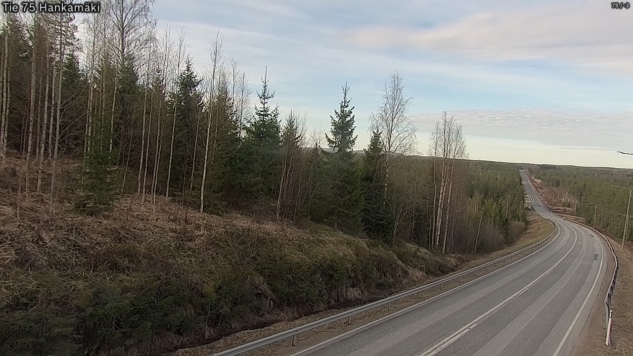 Weather Camera Image Road 75 Rautavaara, Hankamäki, Rautavaara, Pohjois-Savo