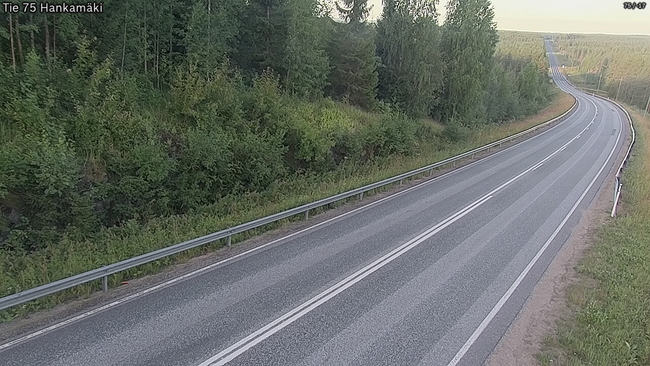 Weather Camera Image Väg 75 Rautavaara, Hankamäki, Rautavaara, Pohjois-Savo