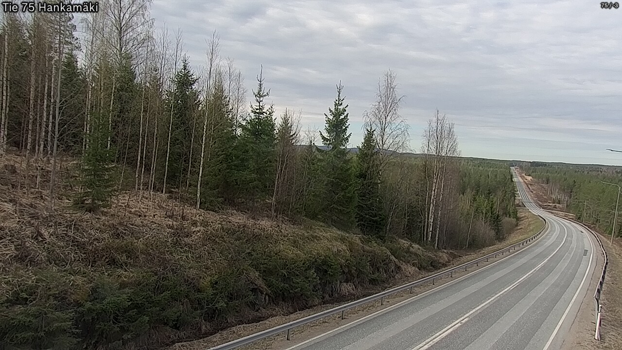 Weather Camera Image Road 75 Rautavaara, Hankamäki, Rautavaara, Pohjois-Savo