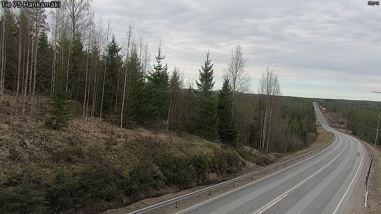 Weather Camera Image Road 75 Rautavaara, Hankamäki, Rautavaara, Pohjois-Savo