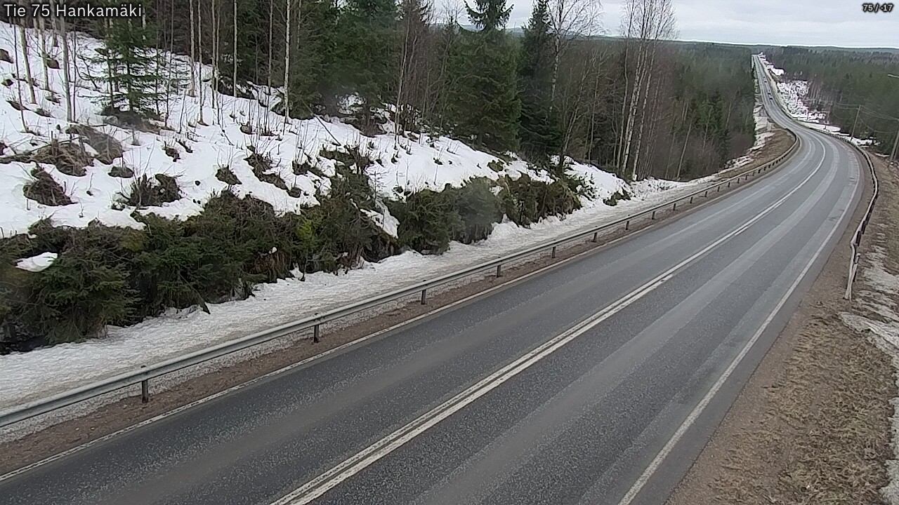 Weather Camera Image Väg 75 Rautavaara, Hankamäki, Rautavaara, Pohjois-Savo