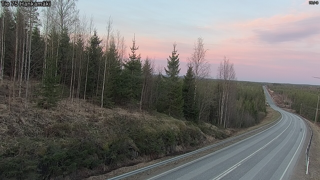 Weather Camera Image Road 75 Rautavaara, Hankamäki, Rautavaara, Pohjois-Savo