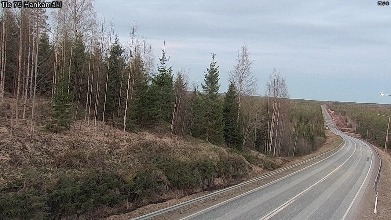 Weather Camera Image Road 75 Rautavaara, Hankamäki, Rautavaara, Pohjois-Savo