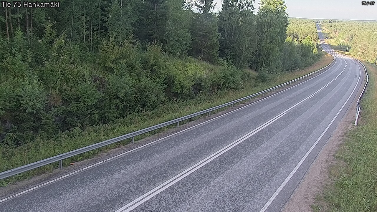Weather Camera Image Road 75 Rautavaara, Hankamäki, Rautavaara, Pohjois-Savo