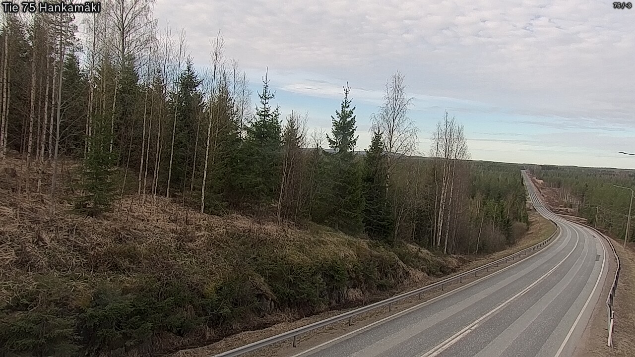 Weather Camera Image Road 75 Rautavaara, Hankamäki, Rautavaara, Pohjois-Savo