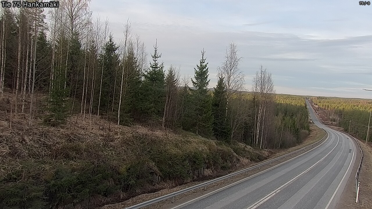 Weather Camera Image Road 75 Rautavaara, Hankamäki, Rautavaara, Pohjois-Savo