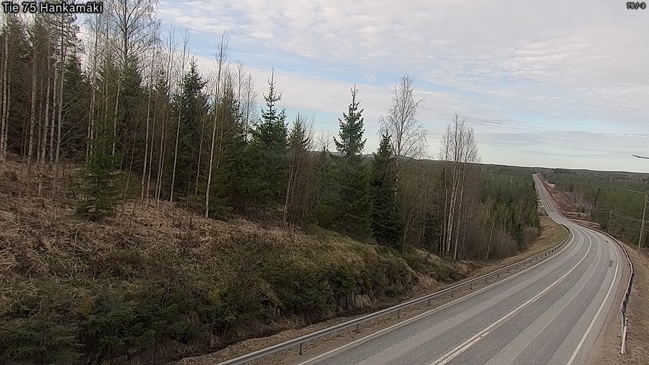 Weather Camera Image Road 75 Rautavaara, Hankamäki, Rautavaara, Pohjois-Savo