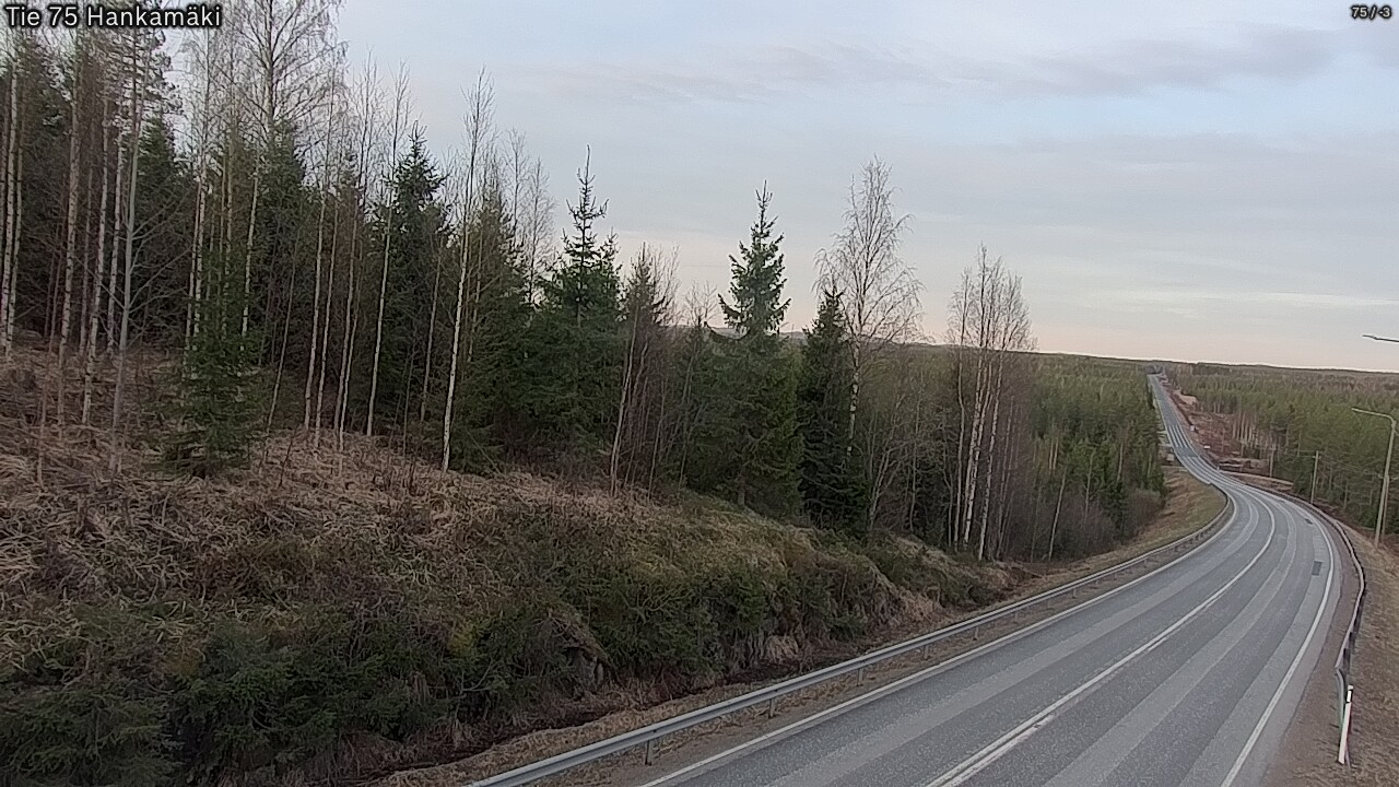 Weather Camera Image Road 75 Rautavaara, Hankamäki, Rautavaara, Pohjois-Savo