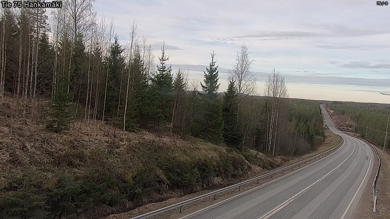 Weather Camera Image Road 75 Rautavaara, Hankamäki, Rautavaara, Pohjois-Savo