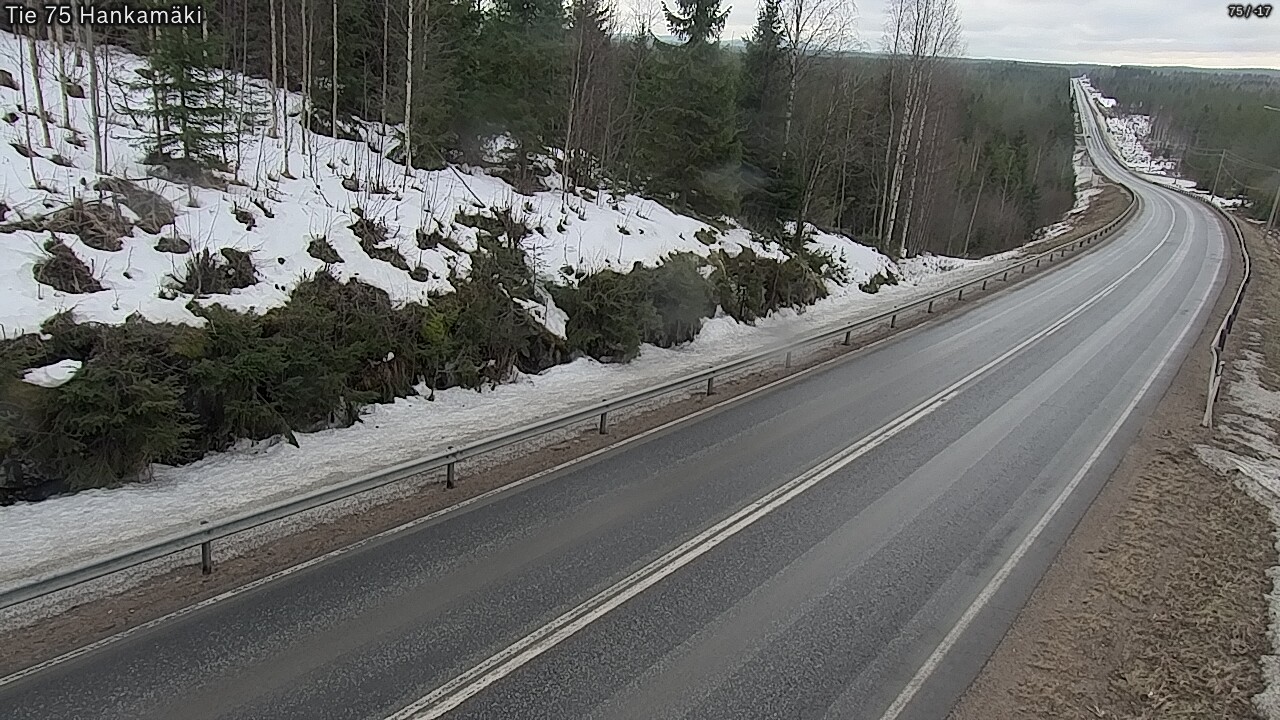 Weather Camera Image Väg 75 Rautavaara, Hankamäki, Rautavaara, Pohjois-Savo