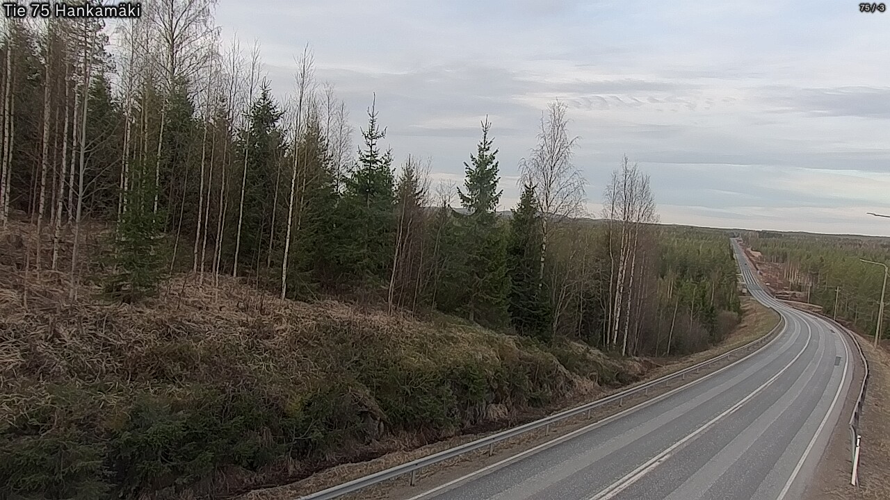 Weather Camera Image Road 75 Rautavaara, Hankamäki, Rautavaara, Pohjois-Savo