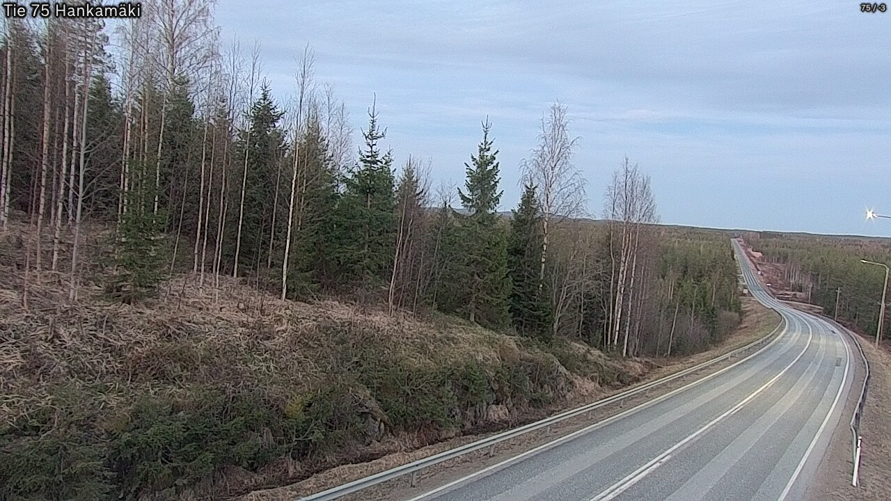 Weather Camera Image Road 75 Rautavaara, Hankamäki, Rautavaara, Pohjois-Savo