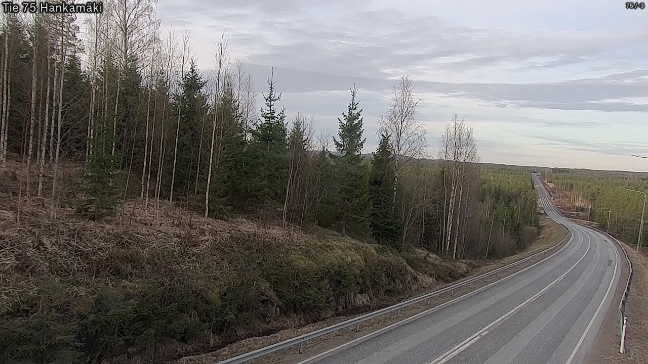 Weather Camera Image Road 75 Rautavaara, Hankamäki, Rautavaara, Pohjois-Savo