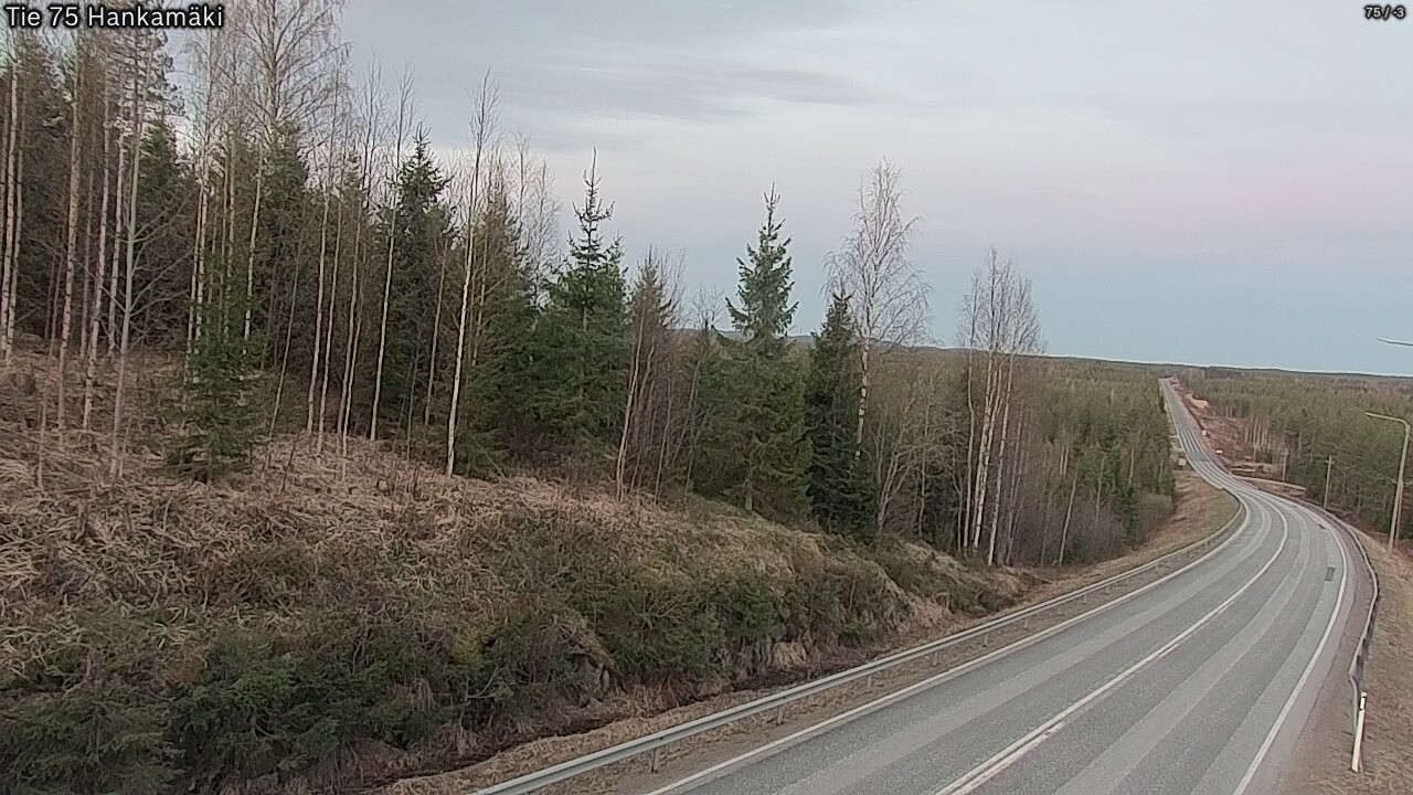 Weather Camera Image Road 75 Rautavaara, Hankamäki, Rautavaara, Pohjois-Savo
