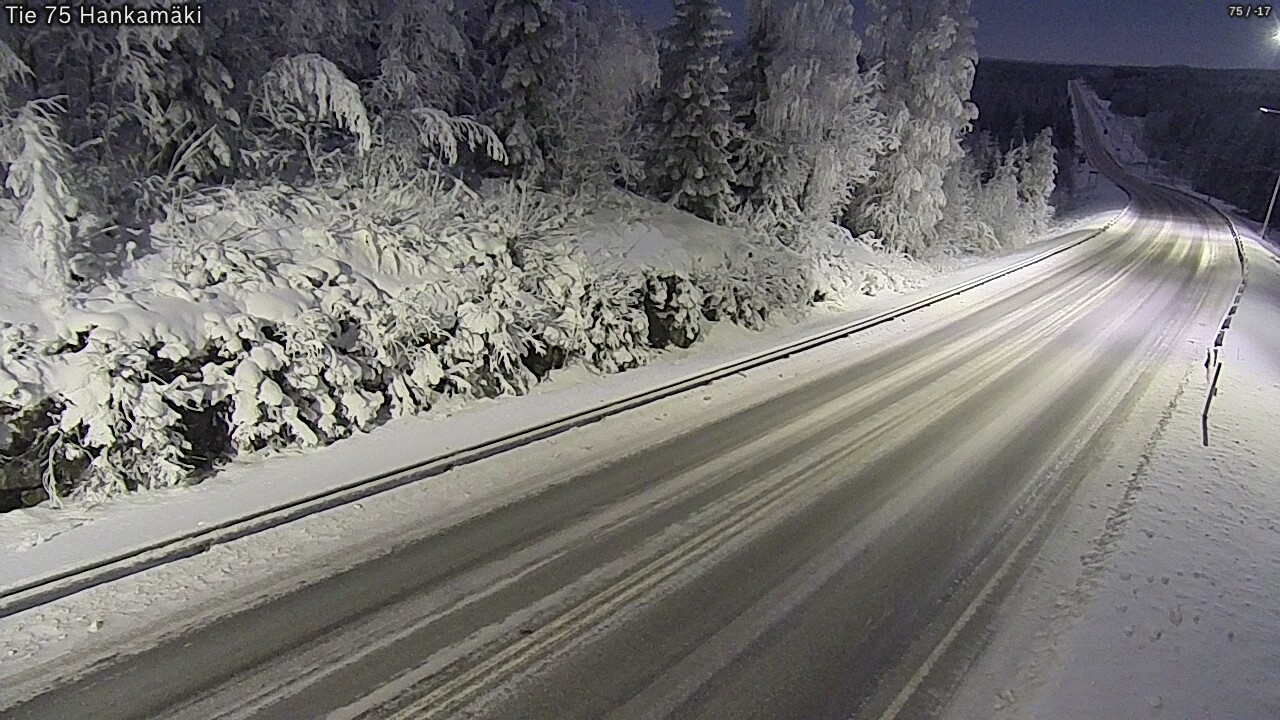 Weather Camera Image Väg 75 Rautavaara, Hankamäki, Rautavaara, Pohjois-Savo
