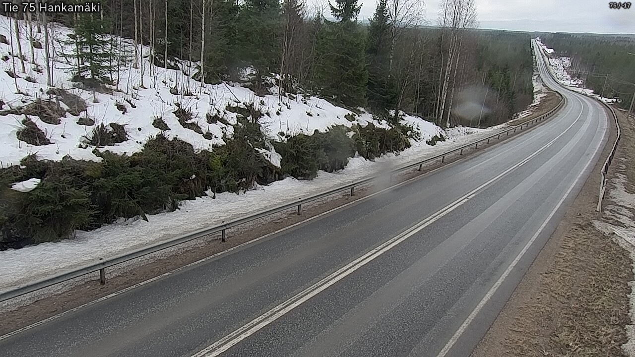 Weather Camera Image Väg 75 Rautavaara, Hankamäki, Rautavaara, Pohjois-Savo