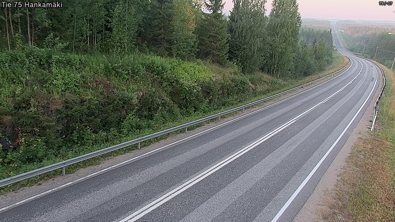 Weather Camera Image Väg 75 Rautavaara, Hankamäki, Rautavaara, Pohjois-Savo