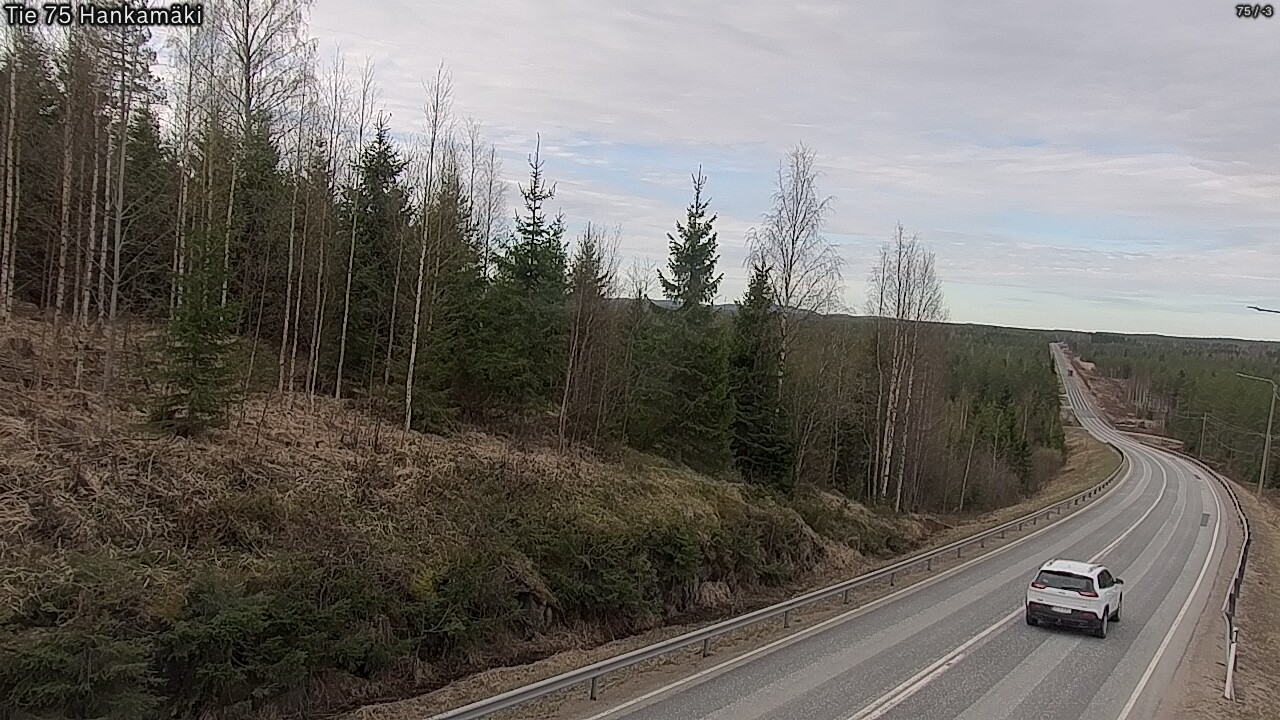 Weather Camera Image Road 75 Rautavaara, Hankamäki, Rautavaara, Pohjois-Savo