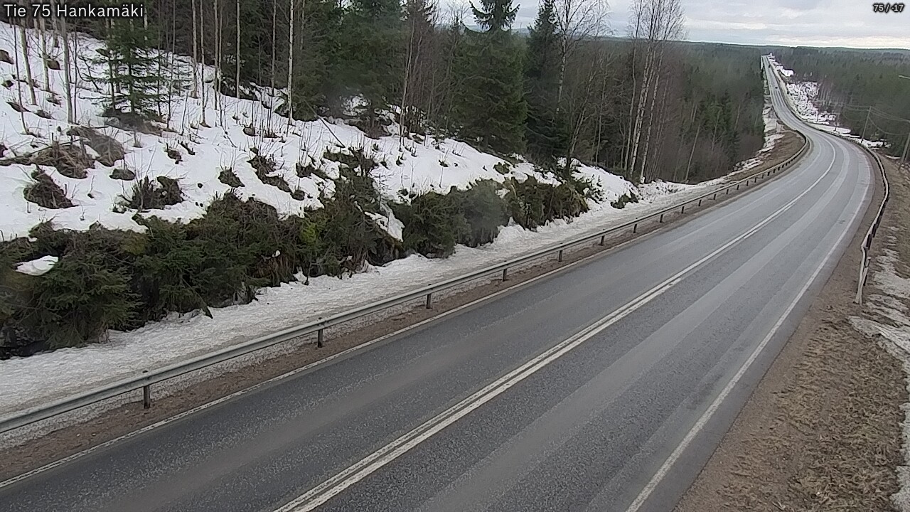 Weather Camera Image Väg 75 Rautavaara, Hankamäki, Rautavaara, Pohjois-Savo