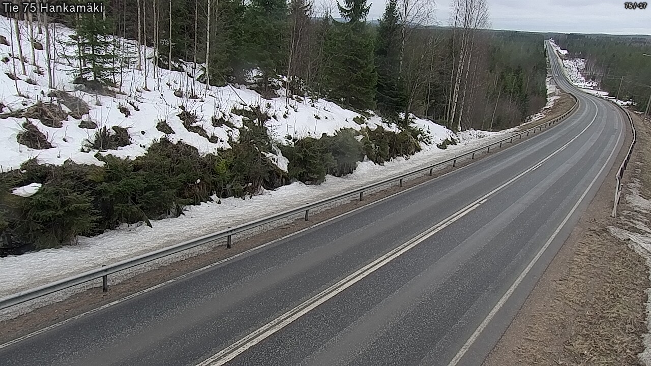 Weather Camera Image Väg 75 Rautavaara, Hankamäki, Rautavaara, Pohjois-Savo