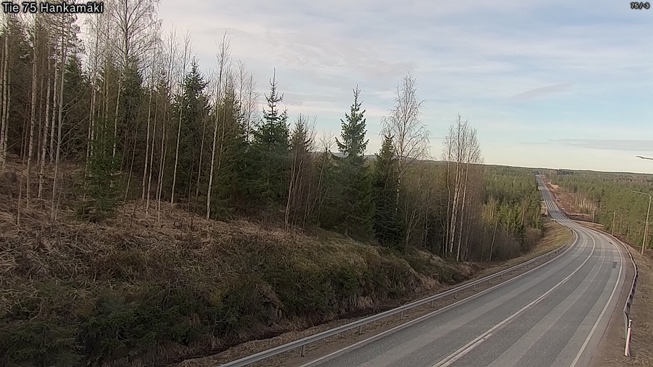 Weather Camera Image Road 75 Rautavaara, Hankamäki, Rautavaara, Pohjois-Savo