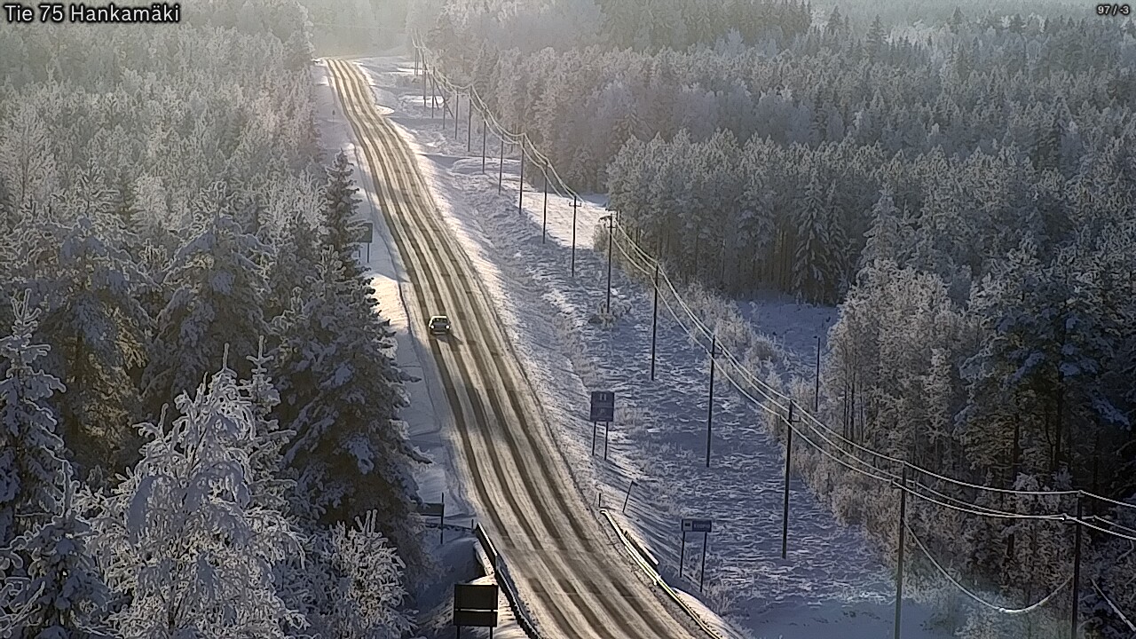 Weather Camera Image Väg 75 Rautavaara, Hankamäki, Rautavaara, Pohjois-Savo