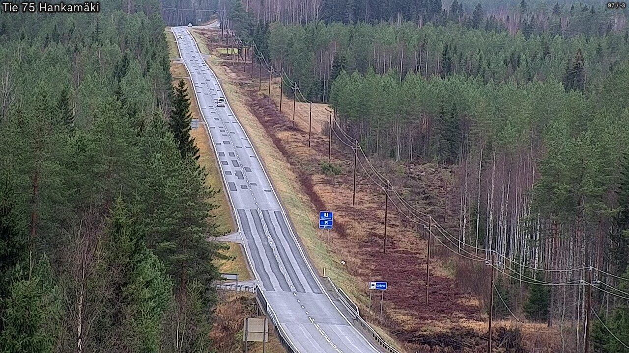 Weather Camera Image Väg 75 Rautavaara, Hankamäki, Rautavaara, Pohjois-Savo