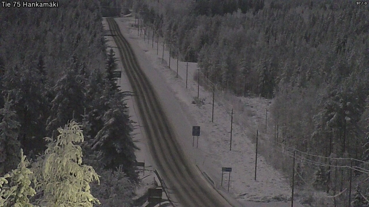 Weather Camera Image Väg 75 Rautavaara, Hankamäki, Rautavaara, Pohjois-Savo
