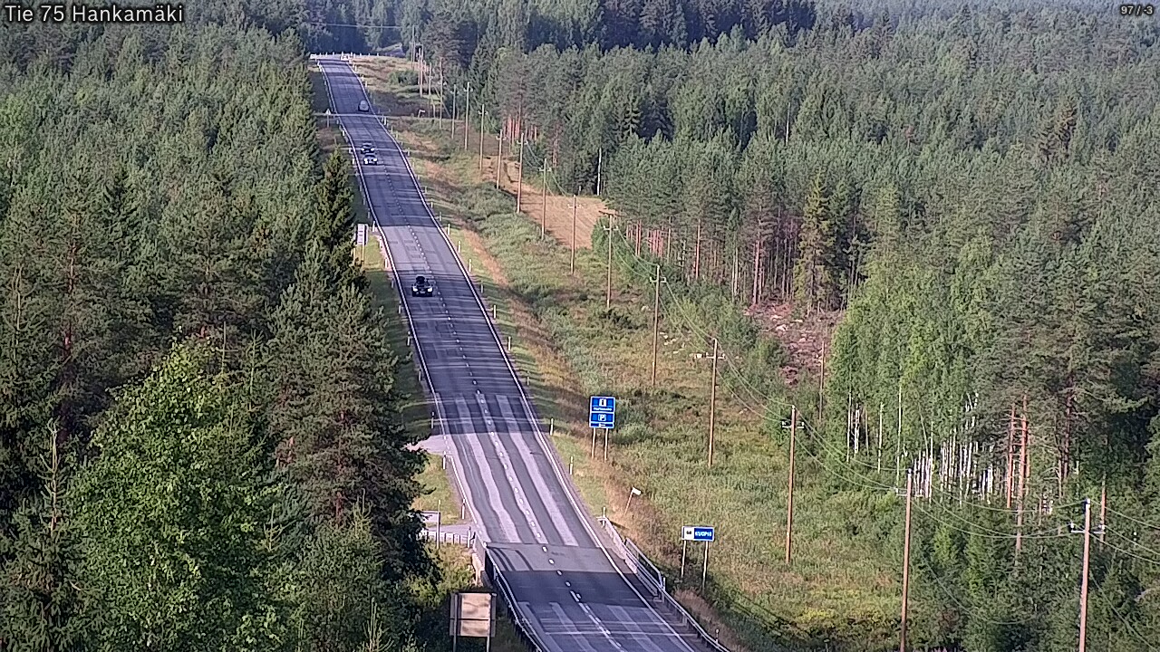 Weather Camera Image Road 75 Rautavaara, Hankamäki, Rautavaara, Pohjois-Savo