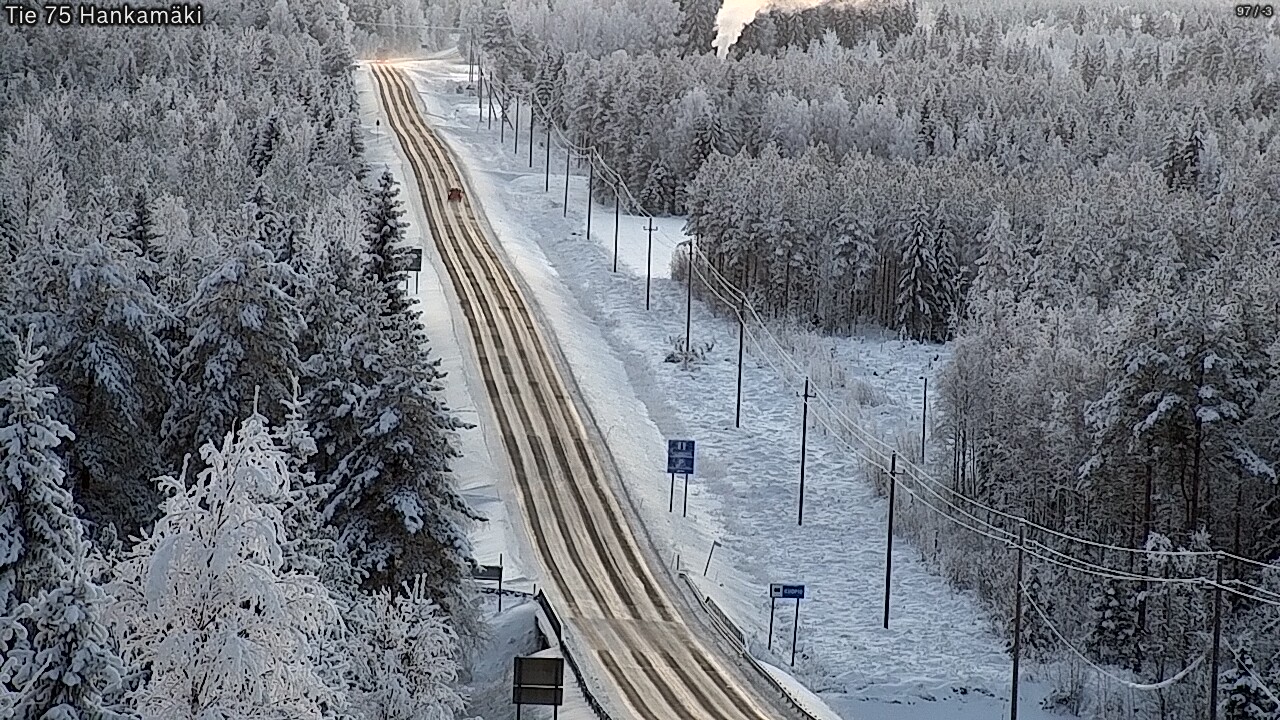 Weather Camera Image Väg 75 Rautavaara, Hankamäki, Rautavaara, Pohjois-Savo