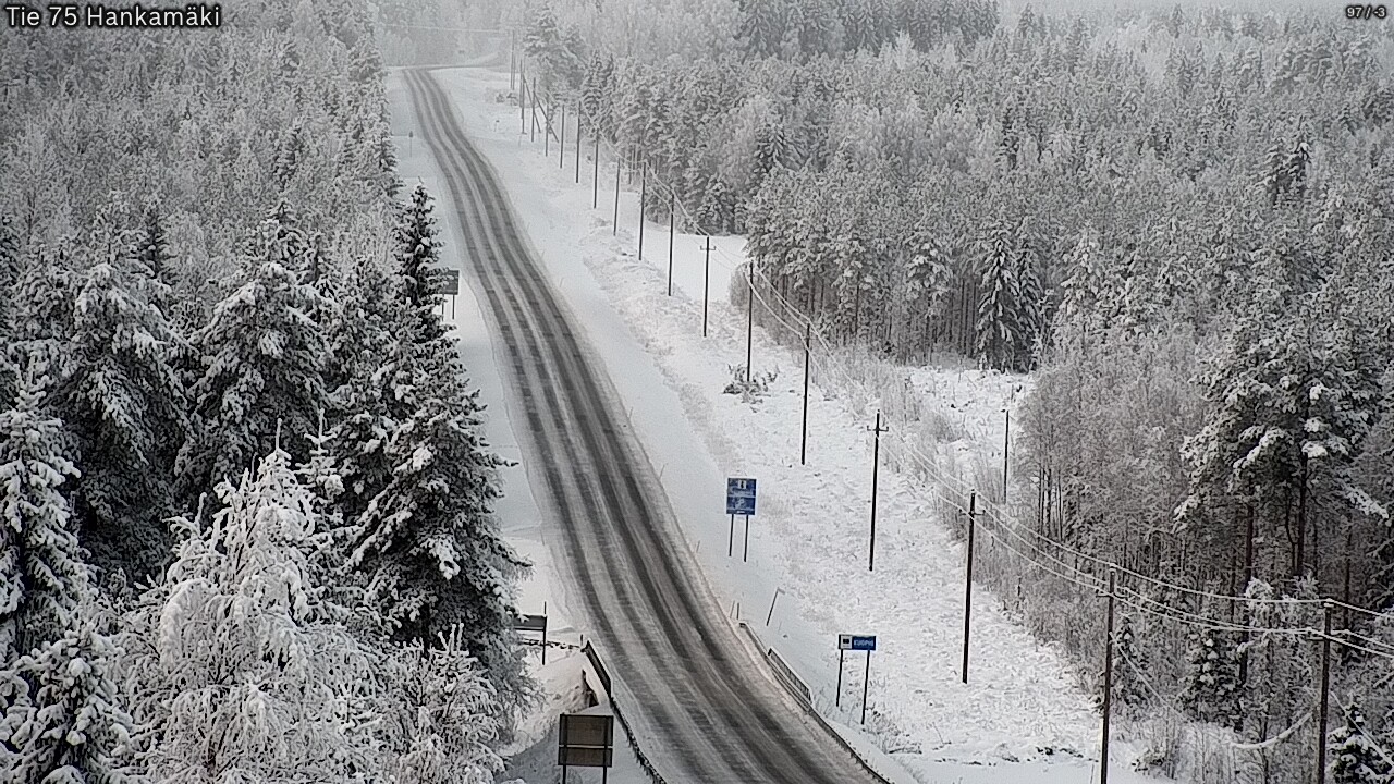 Weather Camera Image Väg 75 Rautavaara, Hankamäki, Rautavaara, Pohjois-Savo