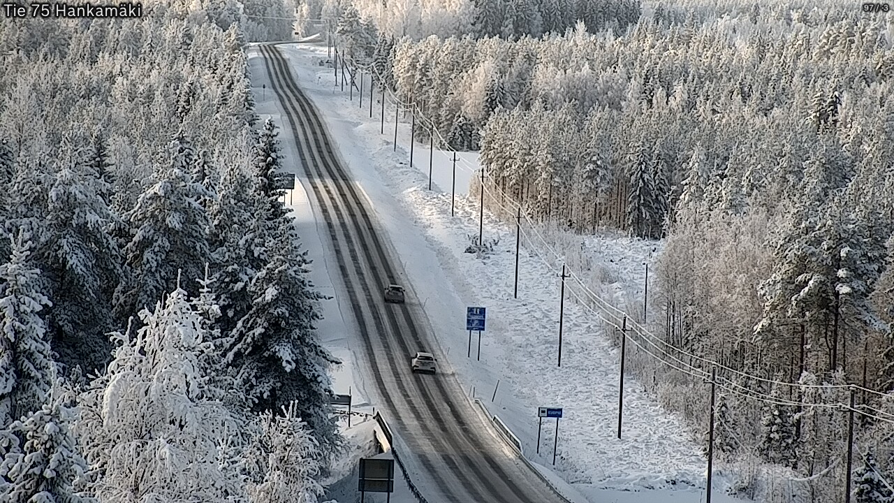 Weather Camera Image Väg 75 Rautavaara, Hankamäki, Rautavaara, Pohjois-Savo