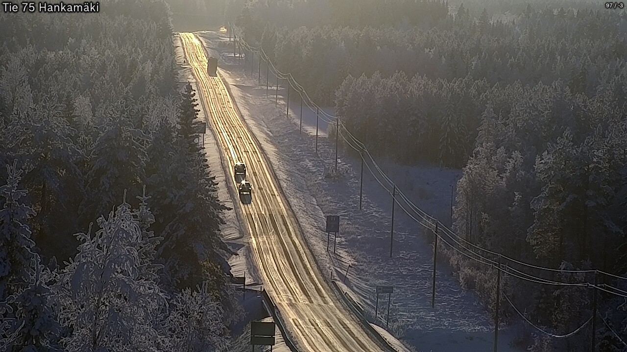 Weather Camera Image Väg 75 Rautavaara, Hankamäki, Rautavaara, Pohjois-Savo