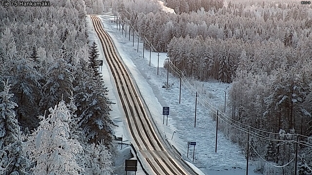 Weather Camera Image Väg 75 Rautavaara, Hankamäki, Rautavaara, Pohjois-Savo