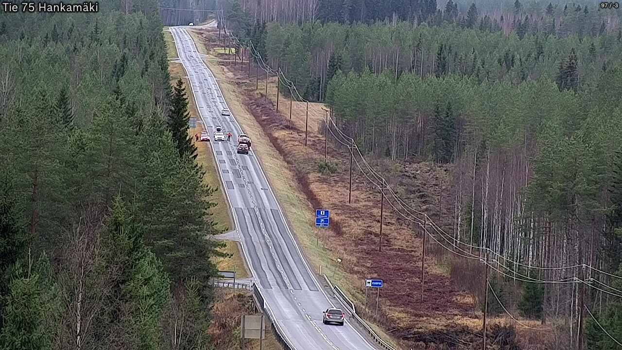Weather Camera Image Väg 75 Rautavaara, Hankamäki, Rautavaara, Pohjois-Savo