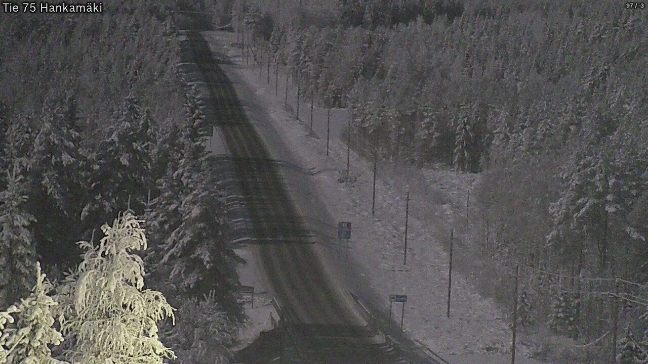 Weather Camera Image Väg 75 Rautavaara, Hankamäki, Rautavaara, Pohjois-Savo