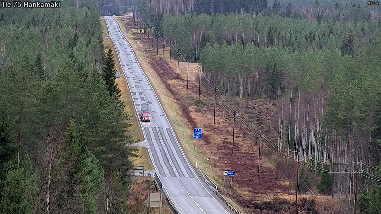 Weather Camera Image Väg 75 Rautavaara, Hankamäki, Rautavaara, Pohjois-Savo