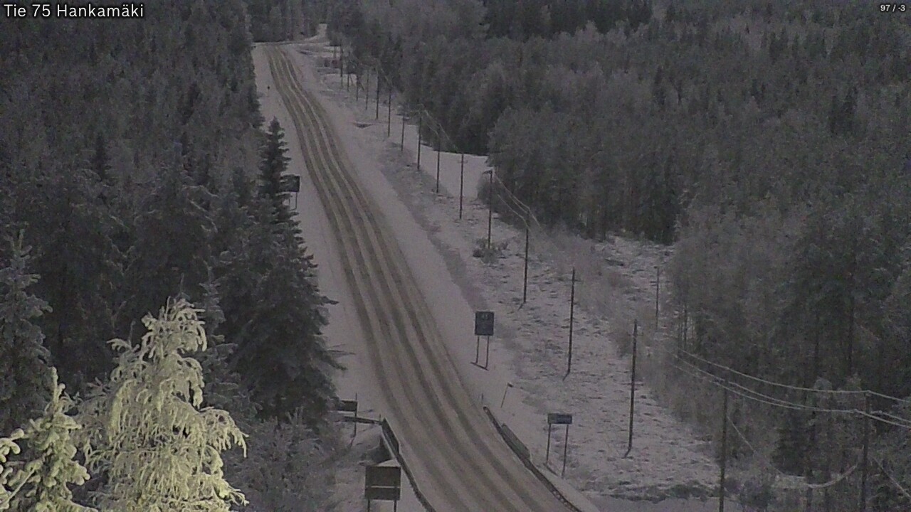 Weather Camera Image Väg 75 Rautavaara, Hankamäki, Rautavaara, Pohjois-Savo