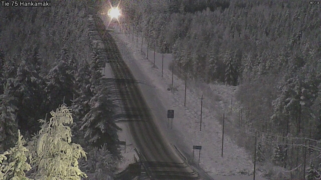 Weather Camera Image Väg 75 Rautavaara, Hankamäki, Rautavaara, Pohjois-Savo