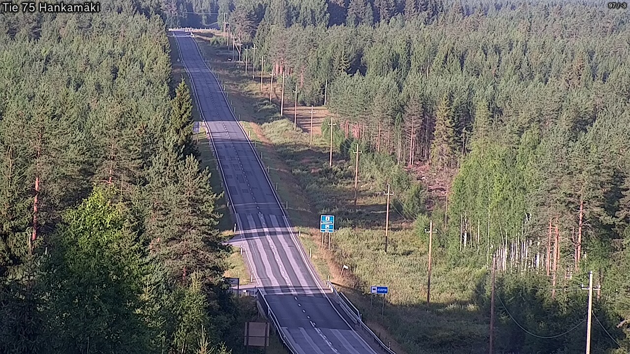 Weather Camera Image Road 75 Rautavaara, Hankamäki, Rautavaara, Pohjois-Savo