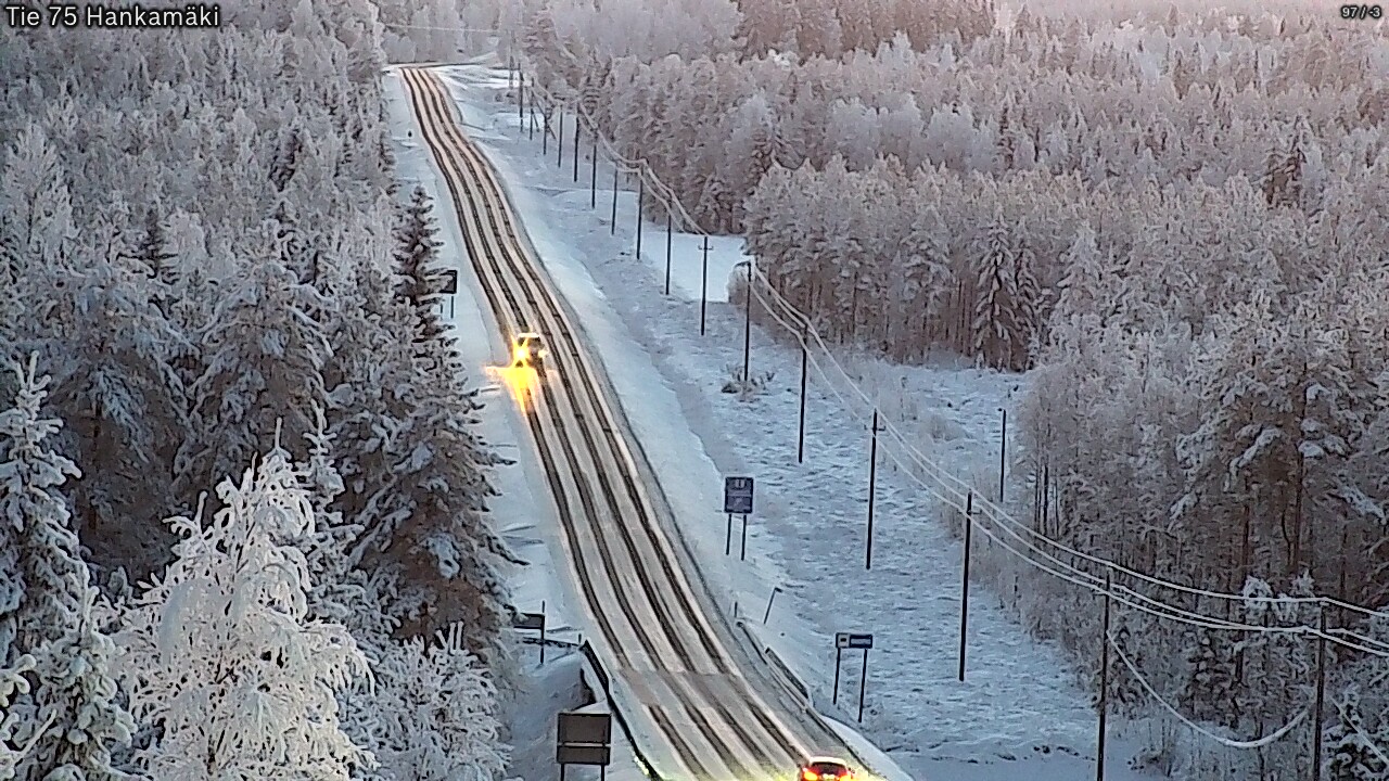 Weather Camera Image Väg 75 Rautavaara, Hankamäki, Rautavaara, Pohjois-Savo