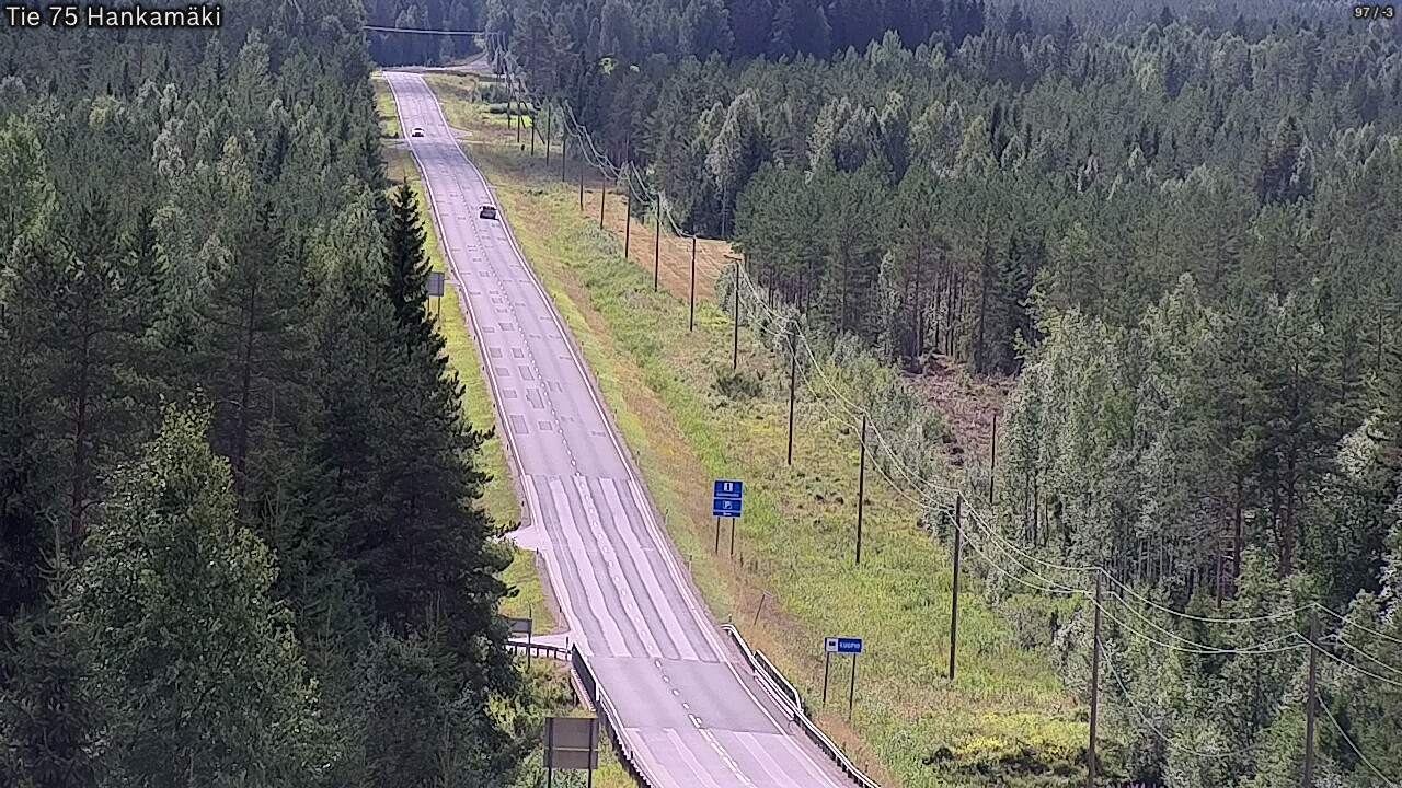 Kelikamerat Kuva Tie 75 Rautavaara, Hankamäki, Rautavaara, Pohjois-Savo
