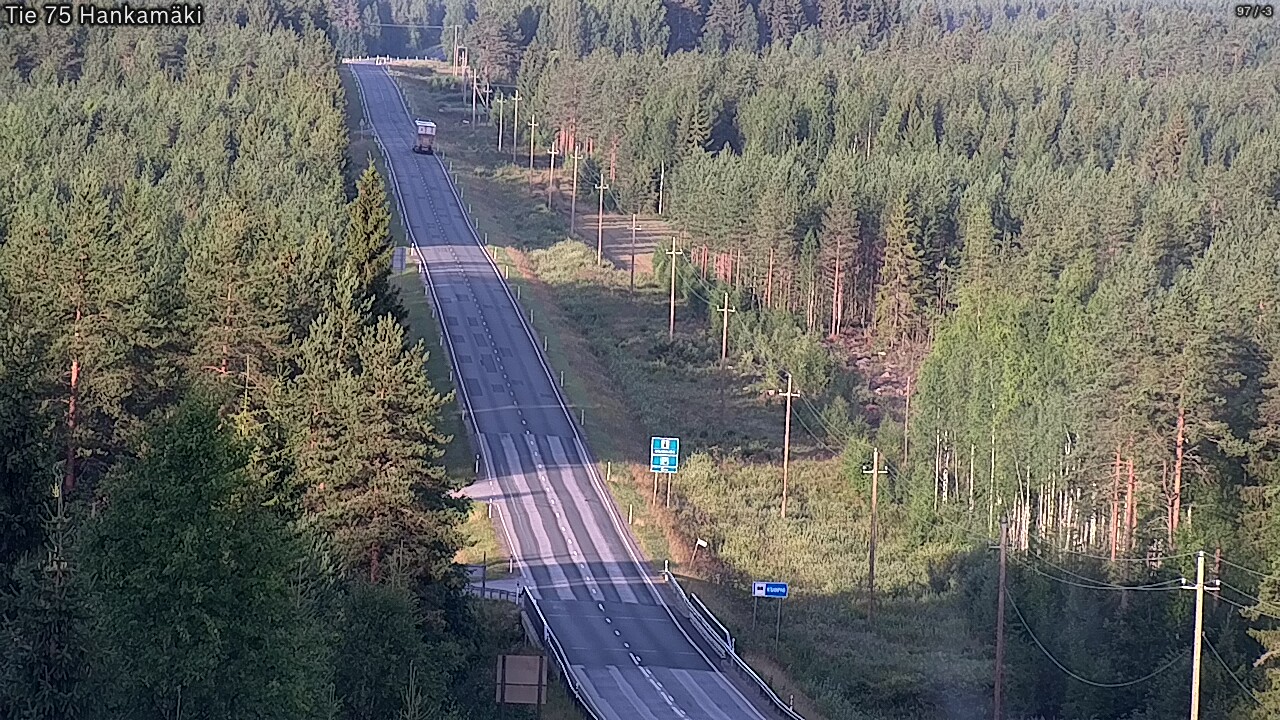 Weather Camera Image Road 75 Rautavaara, Hankamäki, Rautavaara, Pohjois-Savo