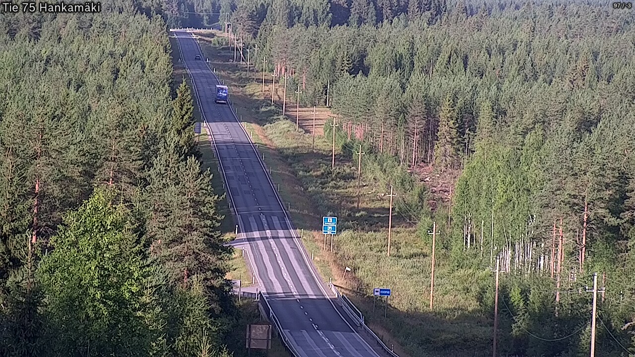 Weather Camera Image Road 75 Rautavaara, Hankamäki, Rautavaara, Pohjois-Savo